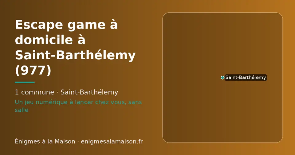 Carte schématique des 1 commune de Saint-Barthélemy présentées sur ce site