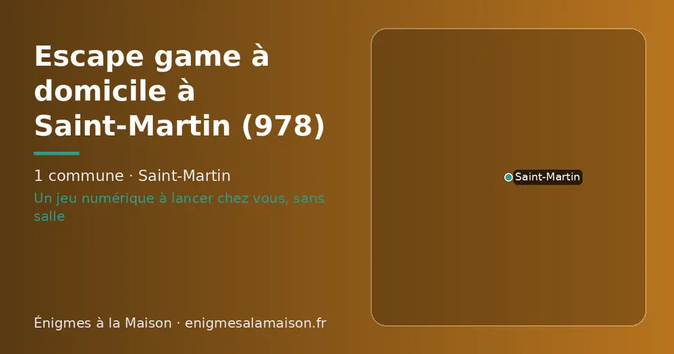 Carte schématique des 1 commune de Saint-Martin présentées sur ce site